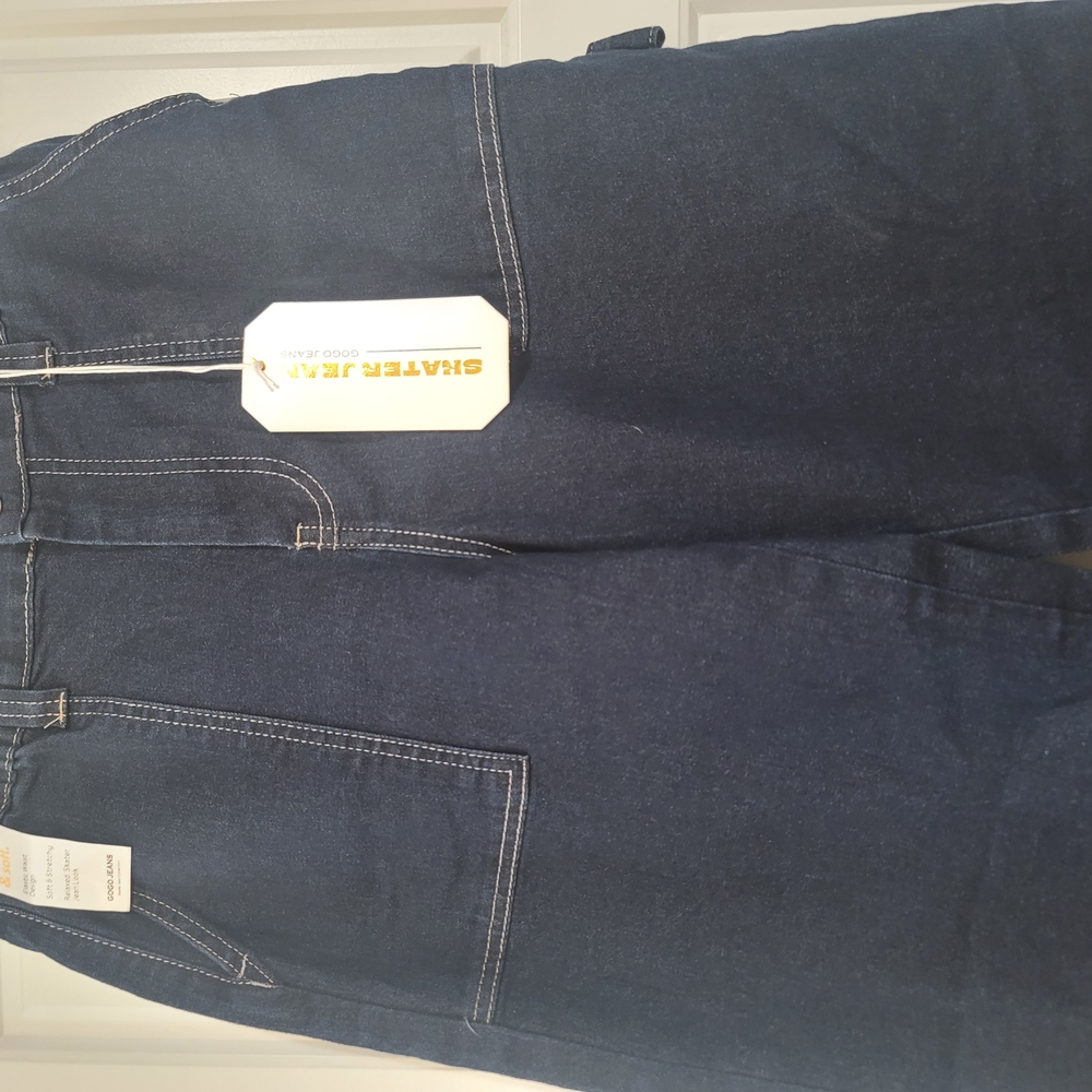 GOGO Blue Flare Wide Leg Jeans